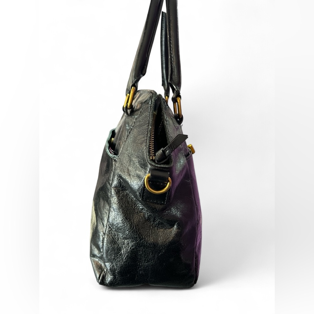 Elliott Lucca Black Leather Handbag - Picture 4 of 16